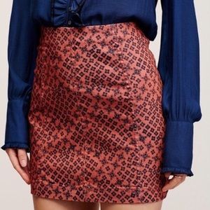 Free People Patterned Modern Femme Skirt